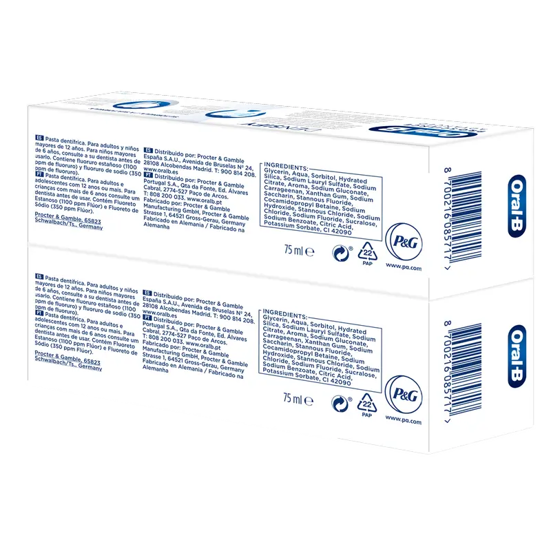 Oral-B Pasta Densify Protección Diaria 2X75Ml