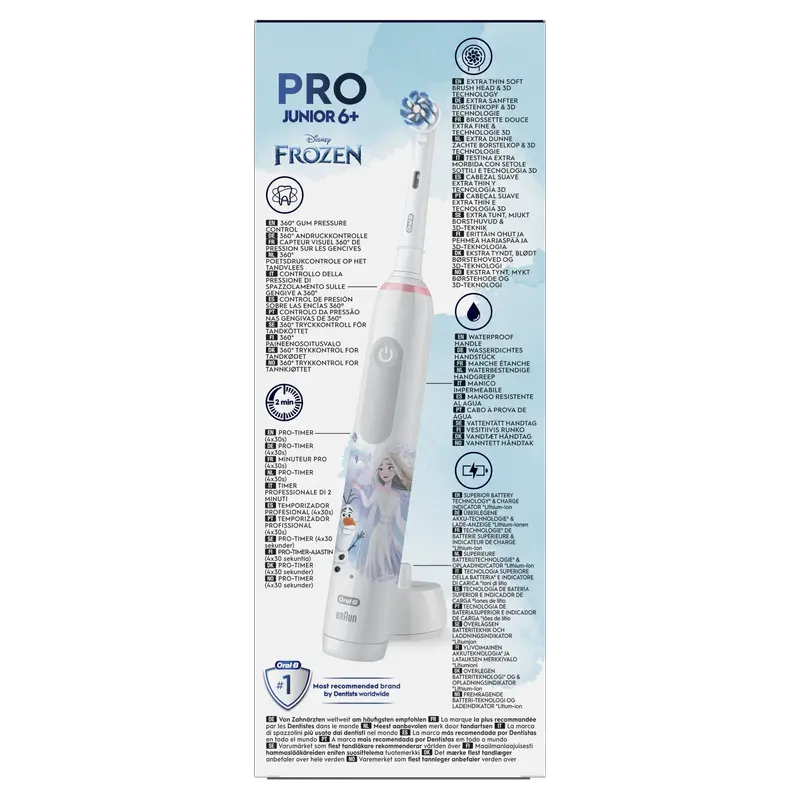 Oral-B Braun Pro 3 Junior 6+ Box Frozen