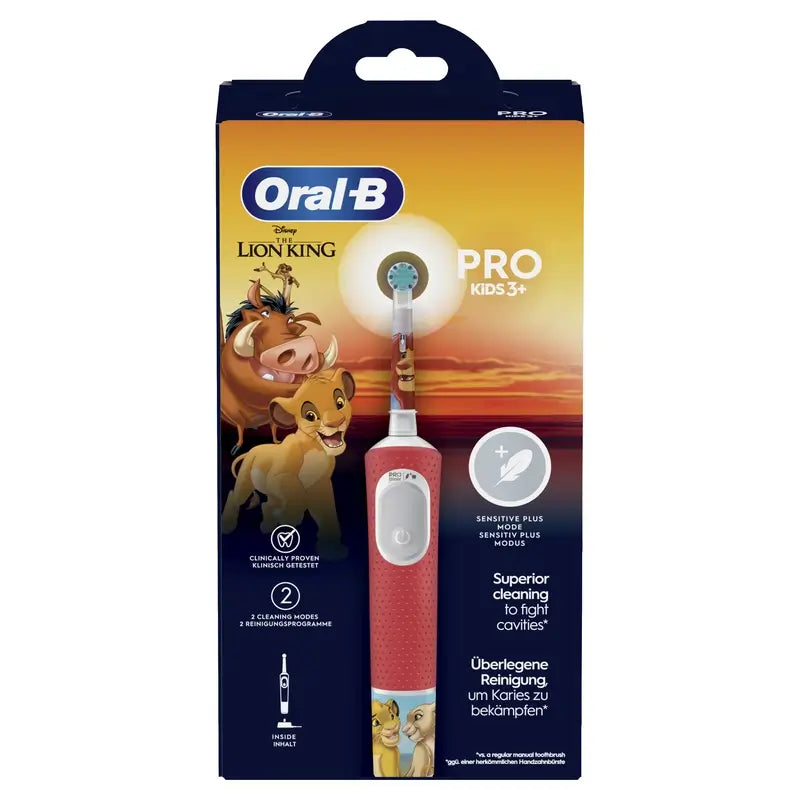 Oral-B Braun Pro Kids El Rey León Cepillo De Dientes Eléctrico Diseñado Por Braun