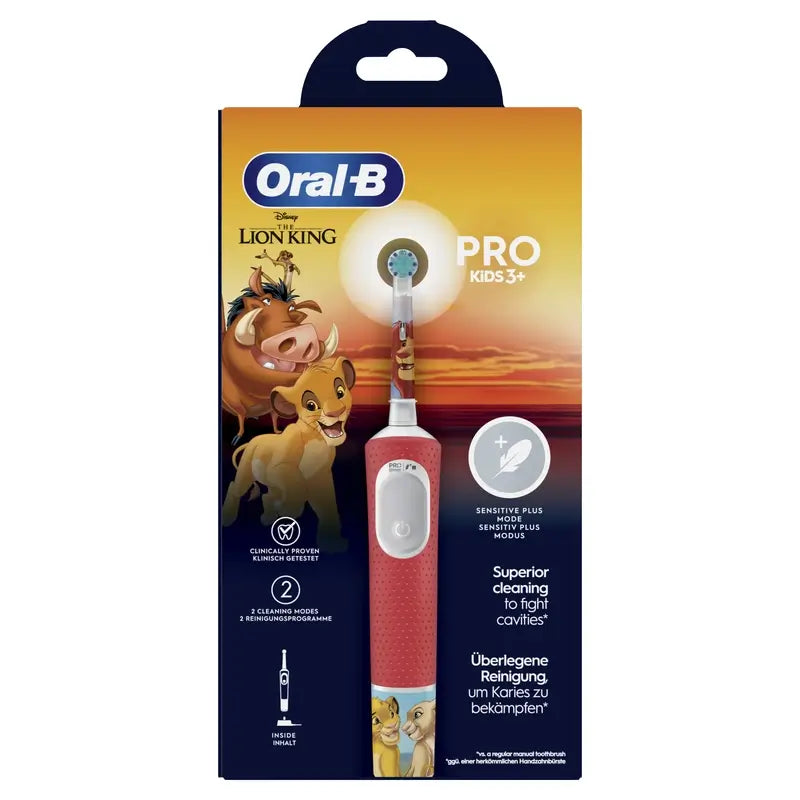 Oral-B Braun Pro Kids El Rey León Cepillo De Dientes Eléctrico Diseñado Por Braun