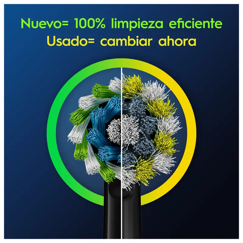 Oral-B Braun  Recambio Cepillo Recargable Cross Action Negro 6 Ud