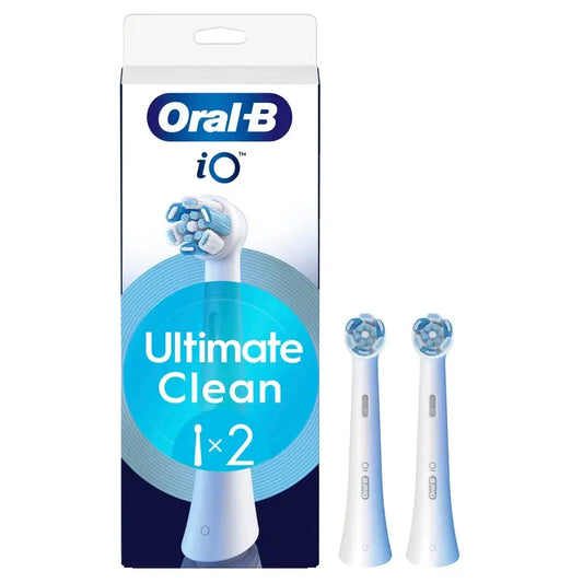 Oral-B iO Ultimate Clean Cabezales De Recambio, Pack De 2 Unidades