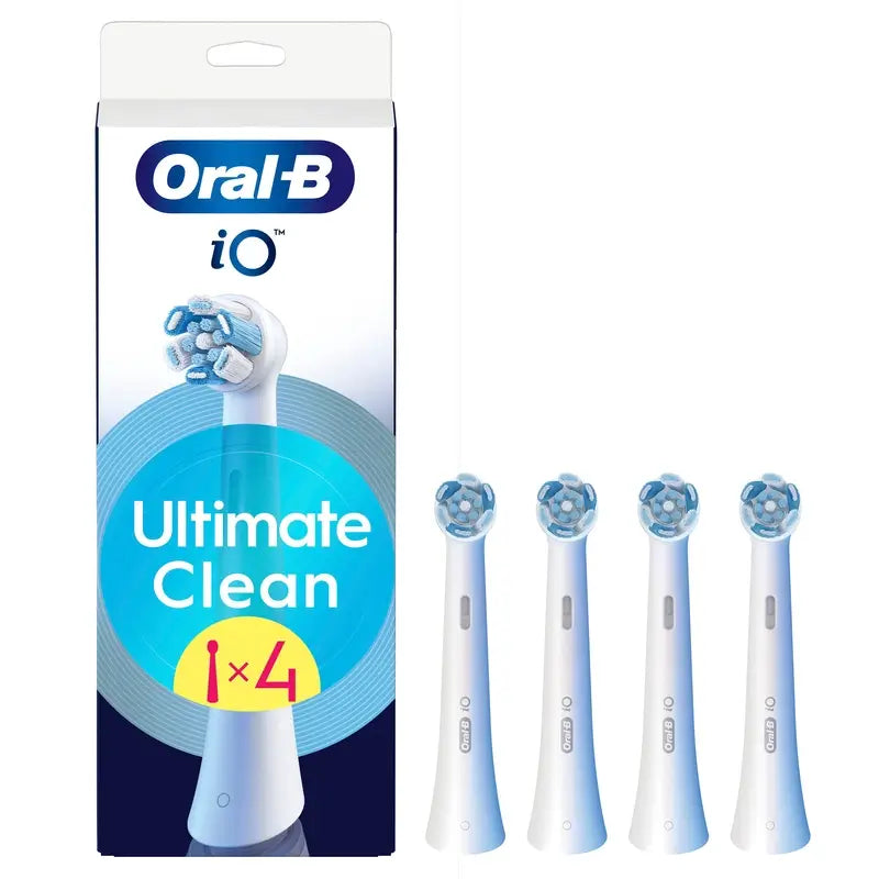 Oral-B iO Ultimate Clean Cabezales De Recambio, Pack De 4 Unidades