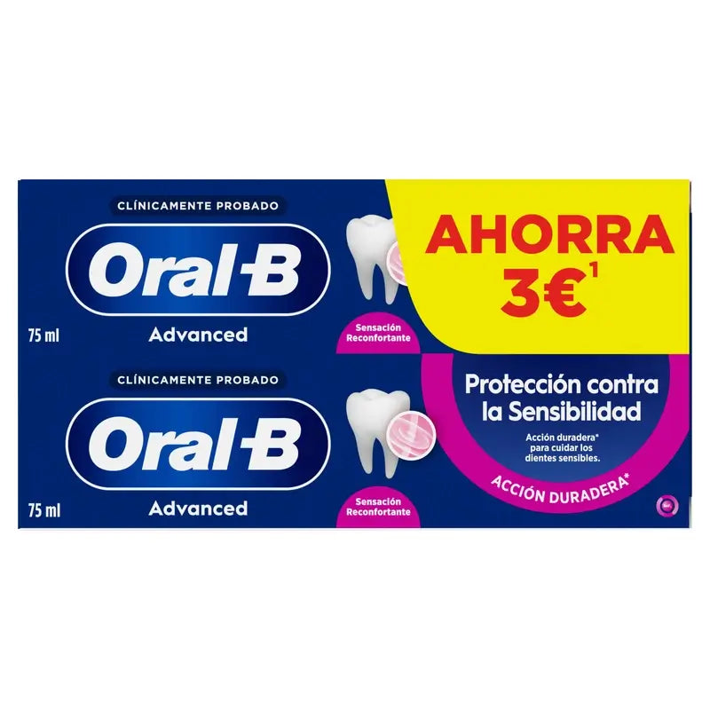 Oral-B Advanced Protección Contra La Sensibilidad Duplo, 2X75 ml