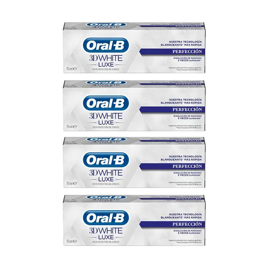 Oral-B Pasta de Dientes 3D Luxe Perfección, 75 ml x 4 unidades