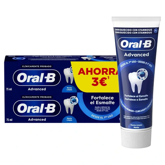 Oral-B Advanced Fortalece Esmalte Duplo, 2x75 ml