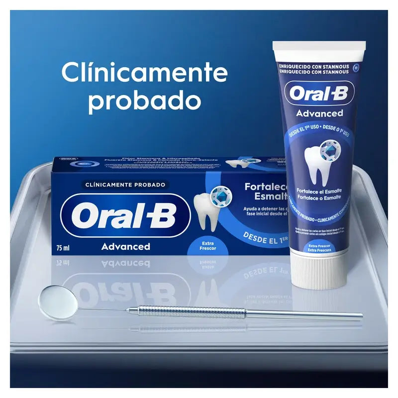 Oral-B Advanced Fortalece el Esmalte Pasta Dentífrica, 75 ml