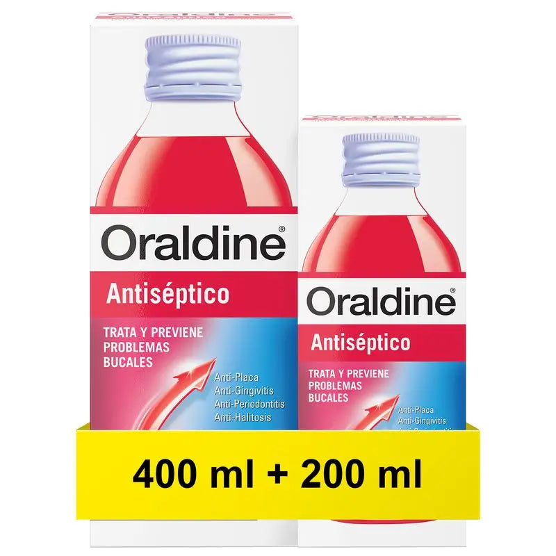 Oraldine Antiseptico Pack 400Ml + 200Ml