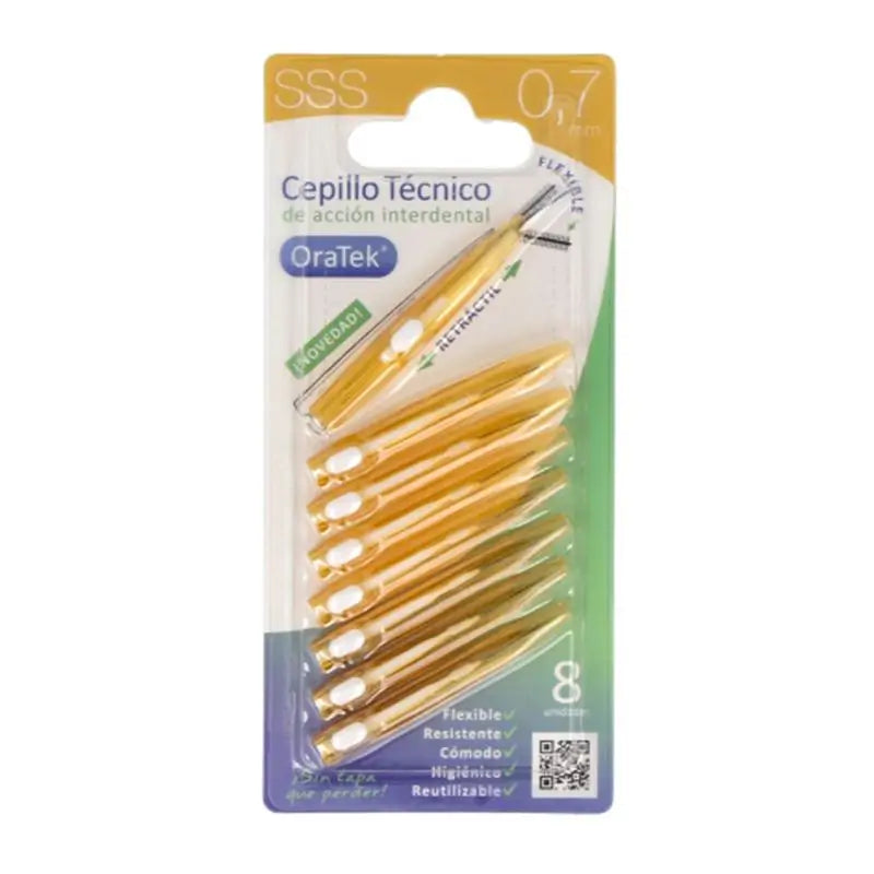 Oratek Cepillo Interdental Retractil 0,7Mm 8Ud. 