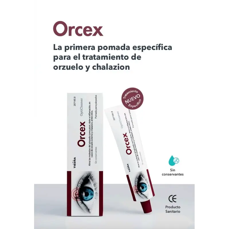 Orcex Pomada Parpados Para Orzuelos, 15 gr