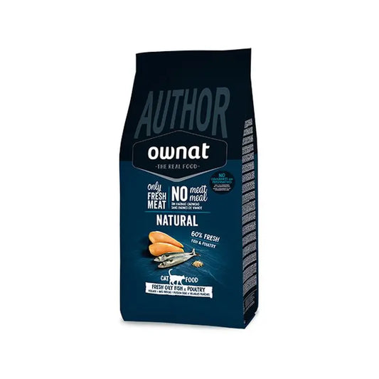 Ownat Author Gato Pescado Azul Fresco y Aves de Corral 1,5Kg