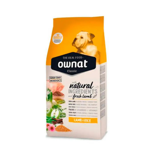 Ownat Classic Canine Adult Cordero Arroz 4Kg, pienso para perros