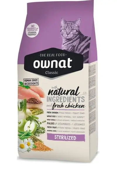 Ownat Classic Feline Adult Sterilized 1,5Kg, pienso para gatos