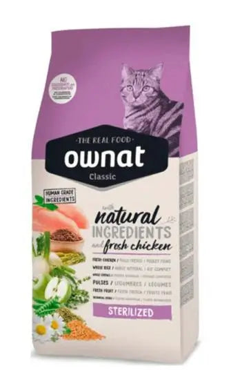 Ownat Classic Feline Adult Sterilized 4Kg, pienso para gatos