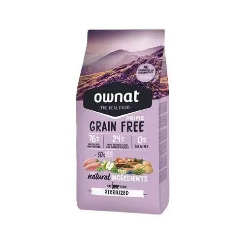 Ownat Prime Feline Adult Sterilised Grain Free 1Kg , pienso para gatos