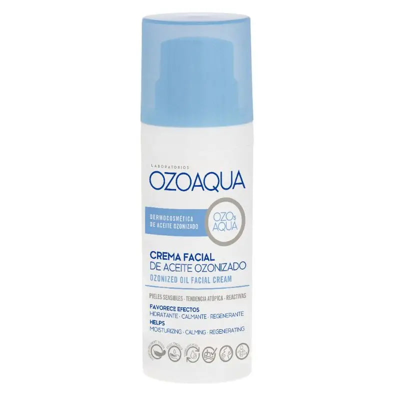 Ozoaqua Crema Facial De Aceite Ozonizado, 50 ml