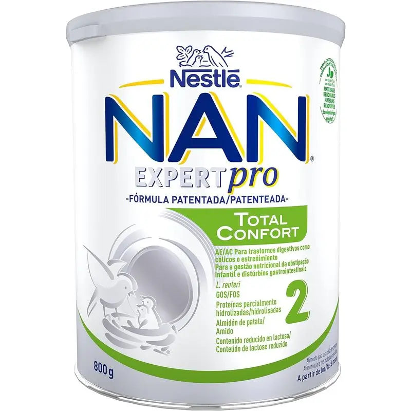 Pack 12 X Nan Confort 2 Leche Infantil , 800 g