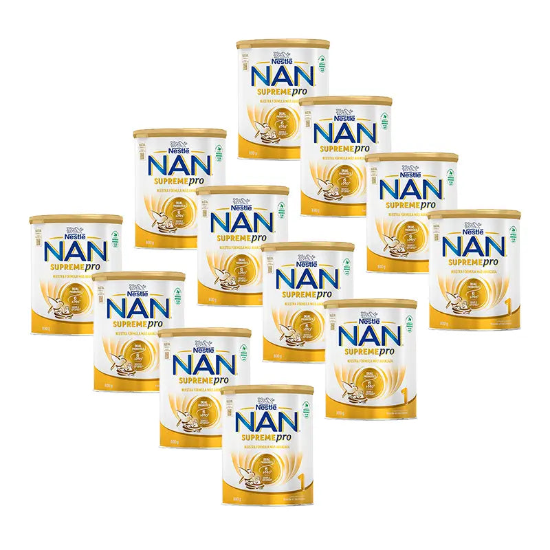 Nestlé Nan Supreme Pro 1 Leche de Inicio, 12X800 gr