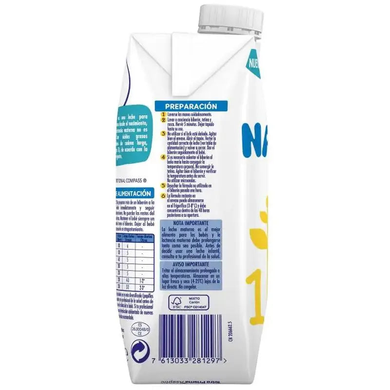 Pack 12 X Nestlé Nativa 1 Líquida, 500ml