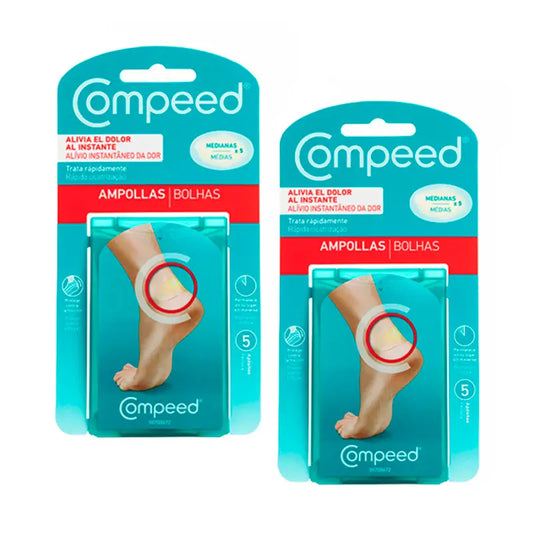 Pack 2 Compeed Apósito Ampollas Mediana, 2x5 Unidades