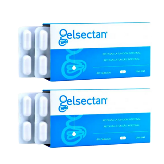 Gelsectan Pack 2 unidades de Función intestinal 60 cápsulas