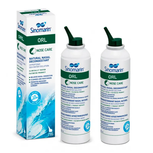 Sinomarin Pack 2 unidades Orl Descongestionante Nasal, 200 Ml