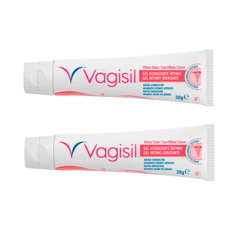 Pack 2 Vagisil Gel Hidratante Intimo Efecto Calor, 30gr