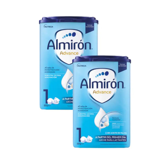 Pack 2 X Almirón Advance 1, Leche De Inicio En Polvo para Bebé, a partir del Primer Día, 800g