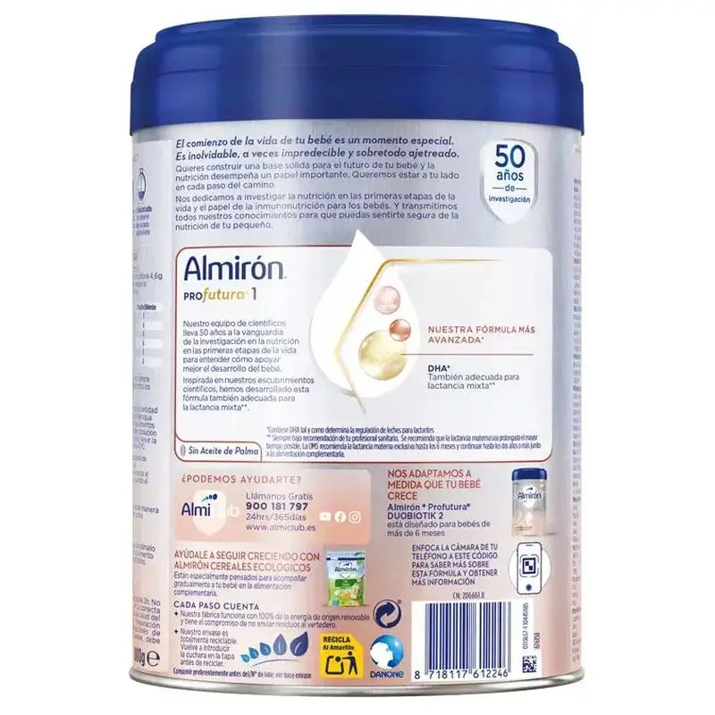 Almirón Profutura 1 Leche de Inicio, 2X800 gr