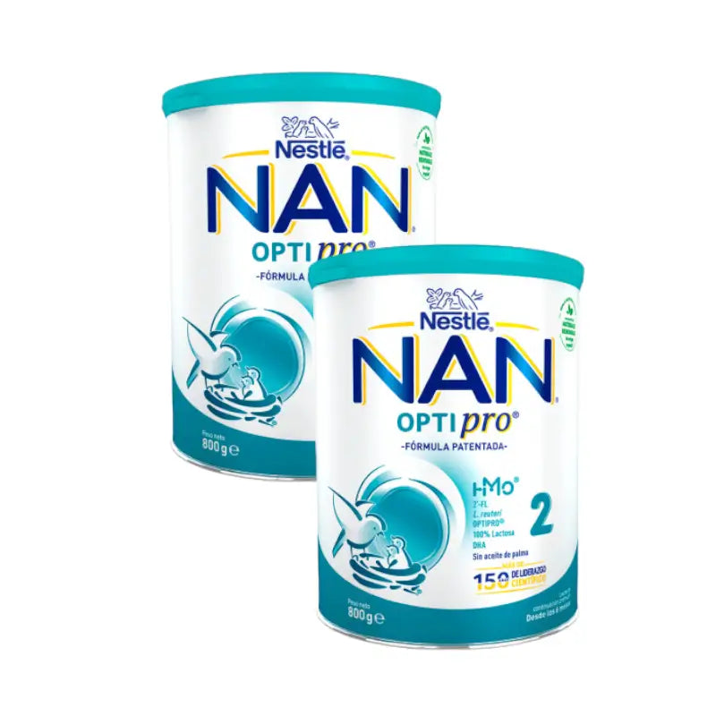 Pack 2 X Nestlé Nan Optipro 2, 800 gr