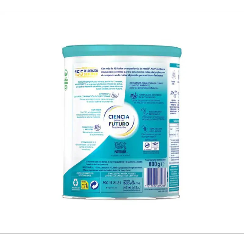 Nestlé Nan Optipro 3 Leche de Crecimiento, 2X800 gr