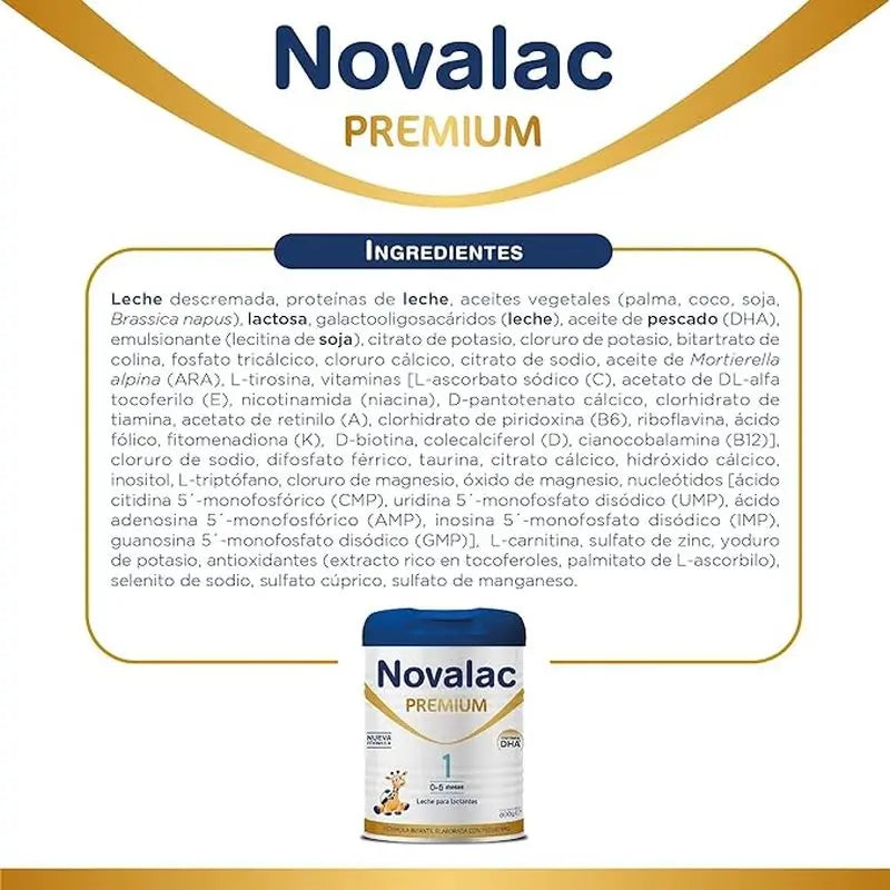 Pack 2 X Novalac 1 Premium Leche Lactantes 800 gr