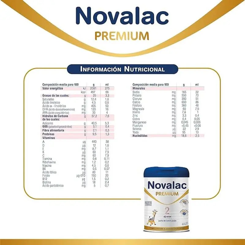 Pack 2 X Novalac 2 Premium Leche de Continuacion 800 gr