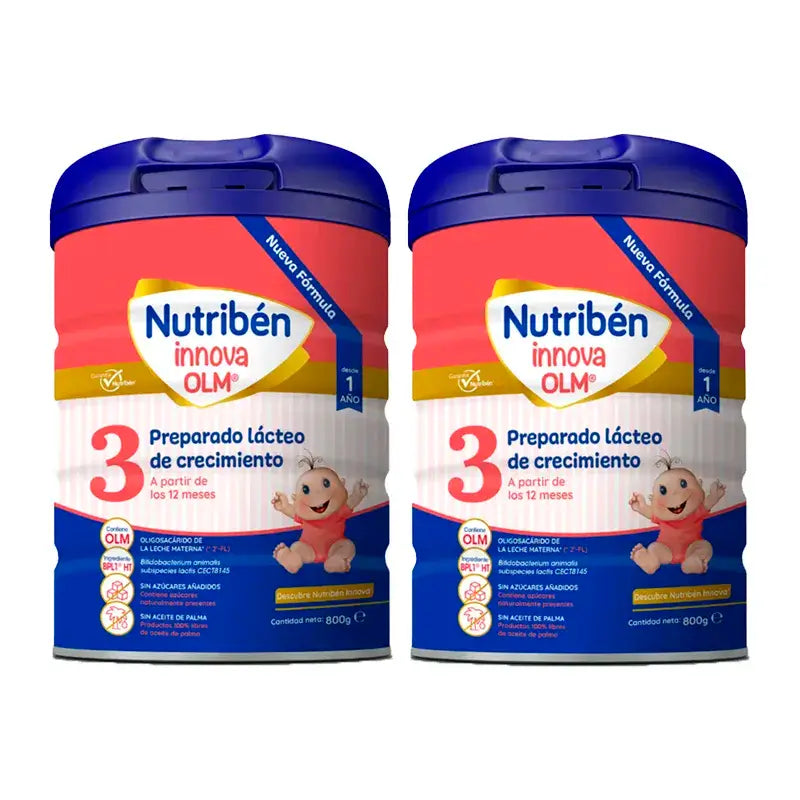 Pack 2 X Nutriben Leche Innova 3 OLM, 800 G