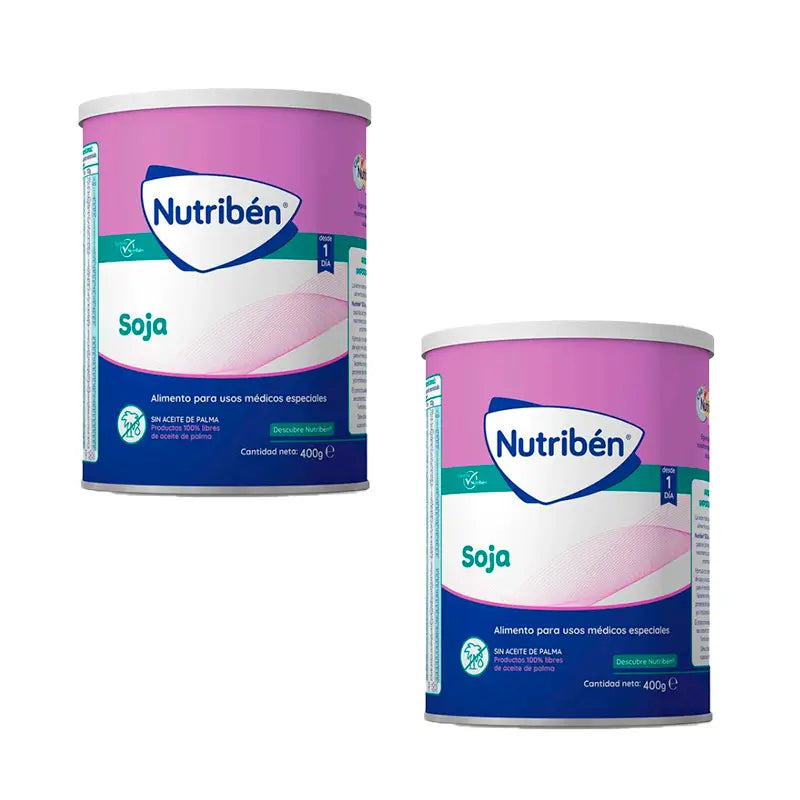 Pack 2 X Nutriben Leche Soja, 400 gr