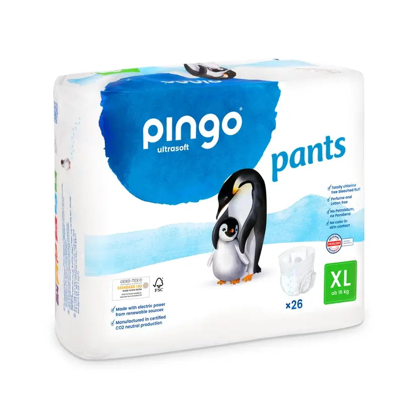 Pingo Pack 2X Pañal Ecológico Talla 6, 52 Unidades