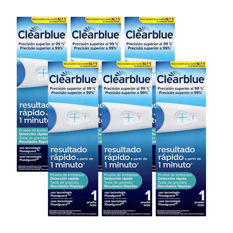 Clearblue Pack  Plus Test Embarazo Analógico, 6 Pruebas