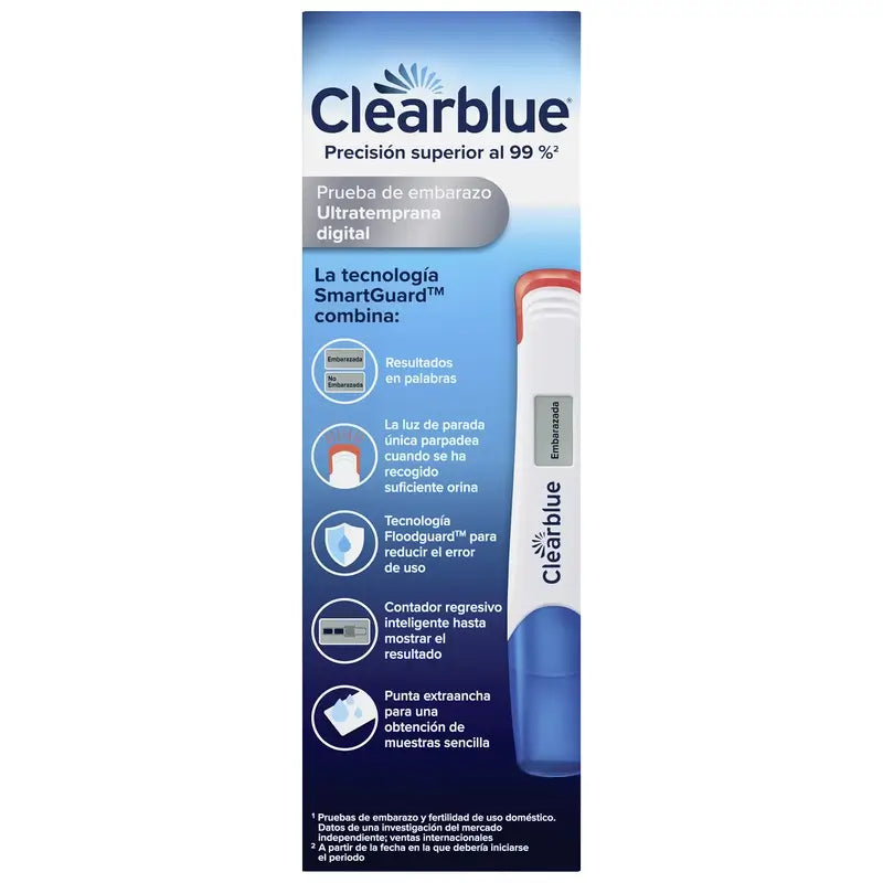 Clearblue Pack Ultratemprana Digital Test De Embarazo, 3 pruebas