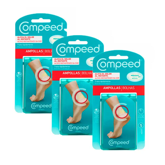 Pack 3 Compeed Apósito Ampollas Mediana, 3x5 Unidades