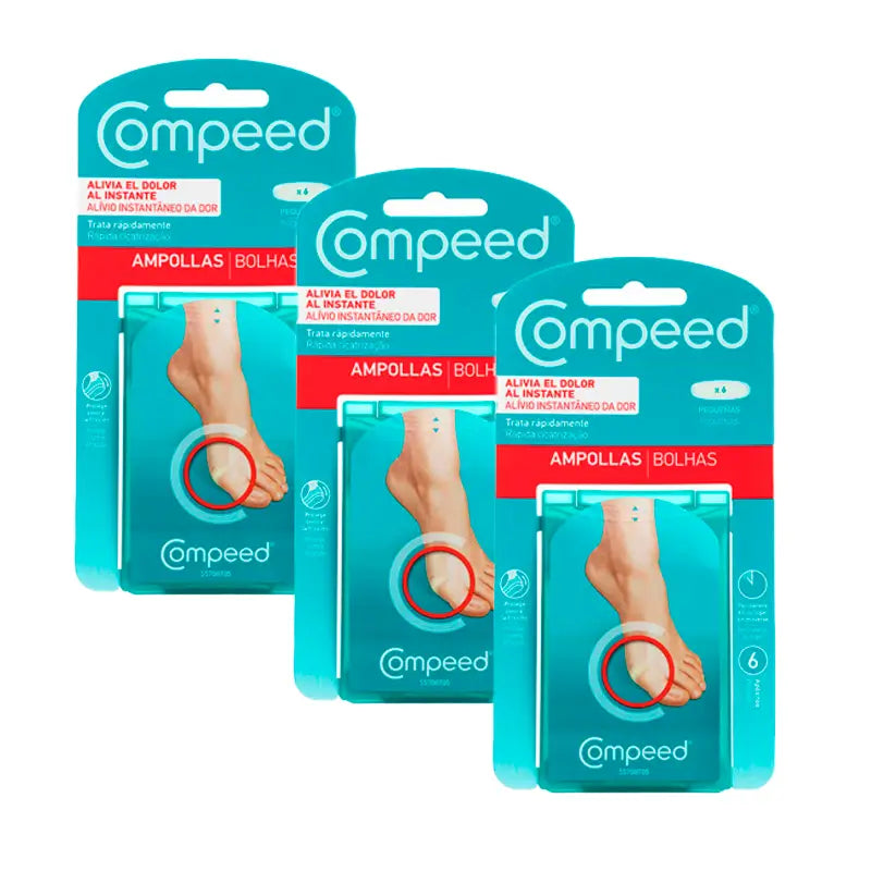 Pack 3 Compeed Apósito Ampollas Pequeñas, 3x6 Unidades