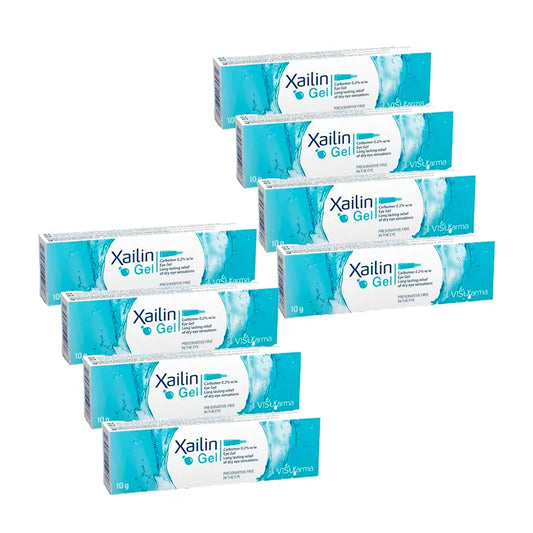 Pack 8 XAILIN Gel Sequedad Ocular, 10 gr