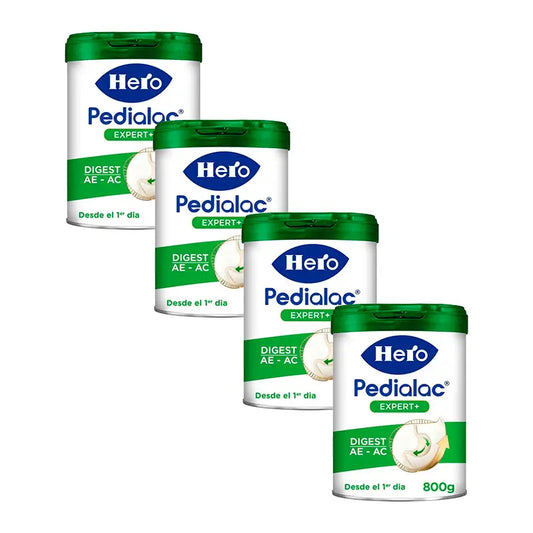 Pack 4 X Hero Baby Pedialac Digest Ae/Ac 800 gr