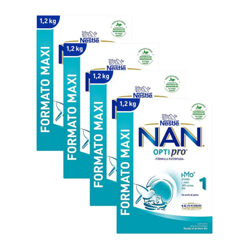 Pack 4 X Nestlé Nan Optipro 1 1.2 Kg