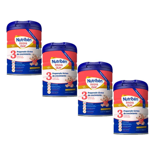 Pack 4 X Nutriben Leche Innova 3 OLM, 800 G