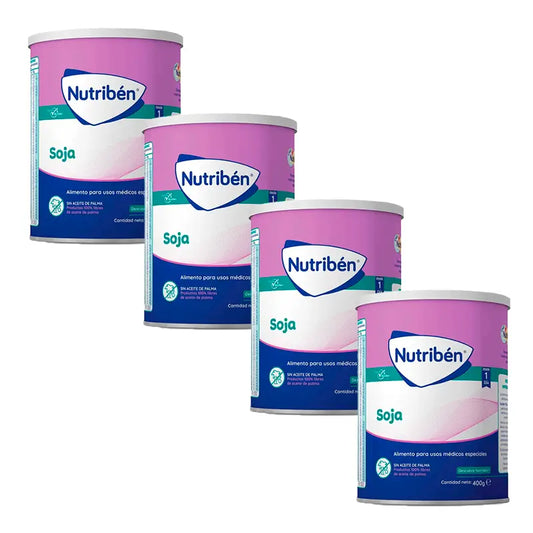 Pack 4 X Nutriben Leche Soja, 400 gr