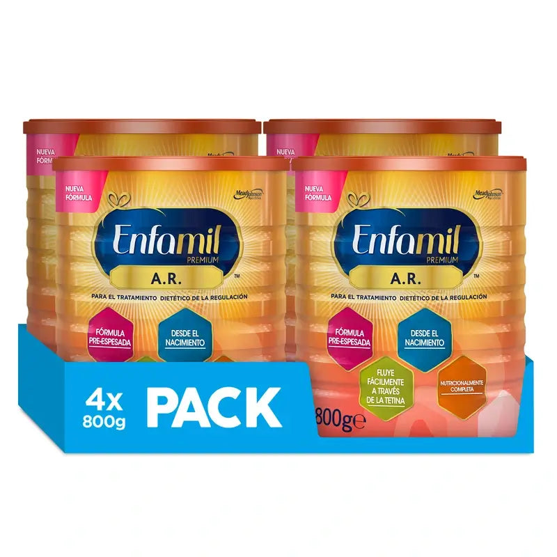 Enfamil Pack A.R Fórmula Para El Manejo Dietético De La Regurgitación,4 x 800 Gr