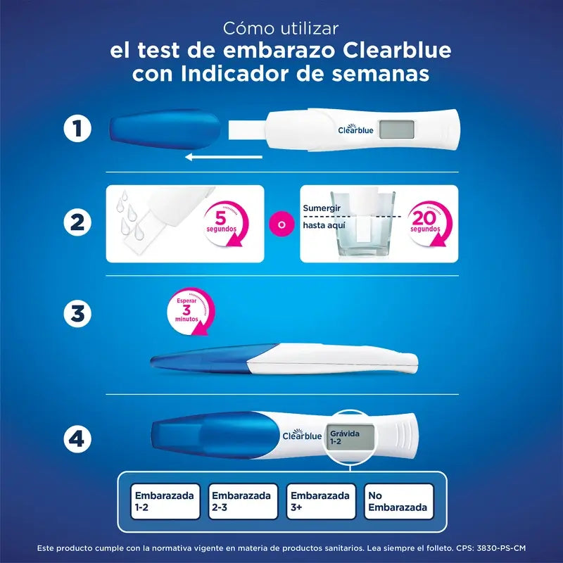 Clearblue Pack Digital Test Embarazo, 6 Pruebas