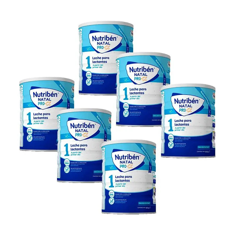 Nutriben Leche Natal Pro-Alfa Leche de Inicio, 6X800 gr