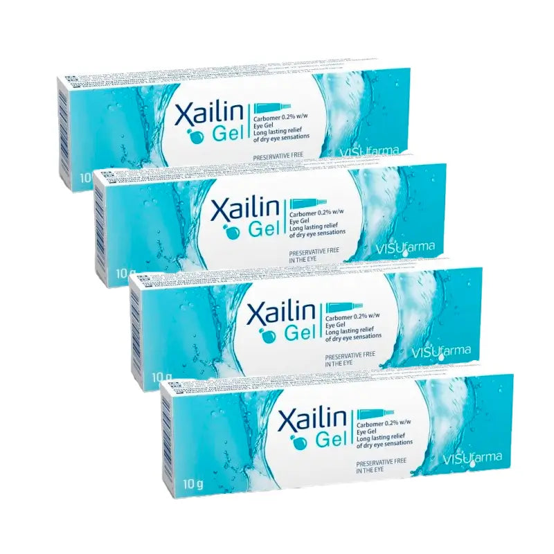 Pack 4 XAILIN Gel Sequedad Ocular, 10 gr