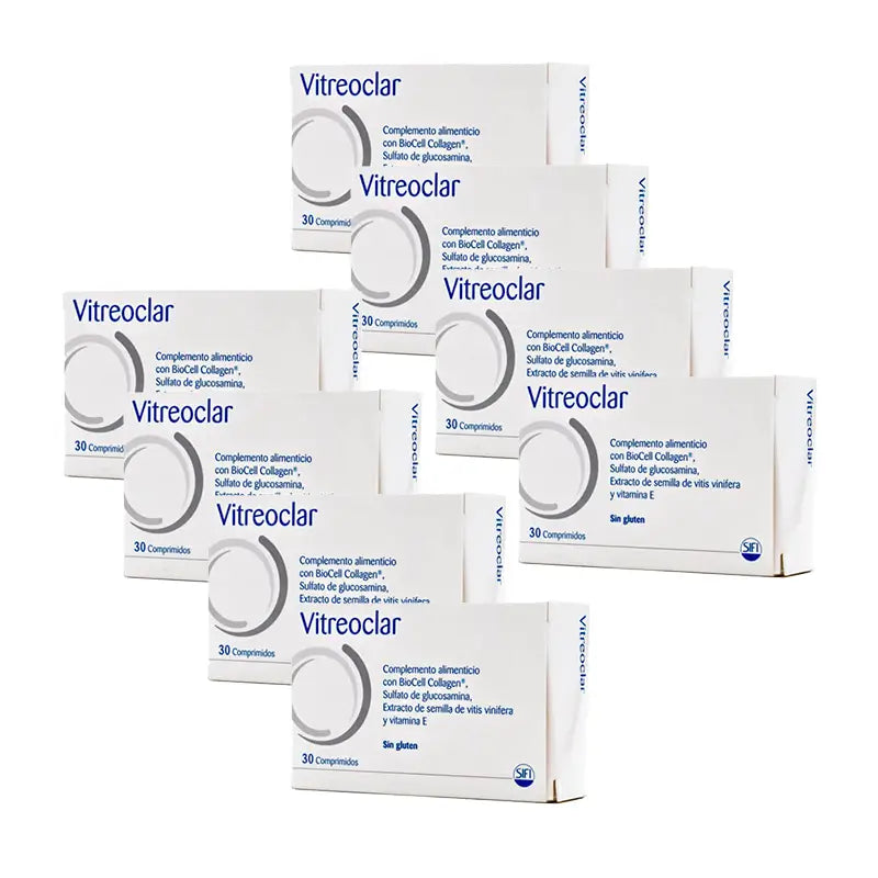 Pack 8 Vitreoclar Complemento Alimenticio Salud Ocular 30 comprimidos